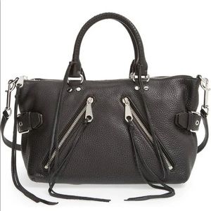 Rebecca Minkoff Moto Satchell Tote | Black